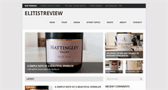 Desktop Screenshot of elitistreview.com